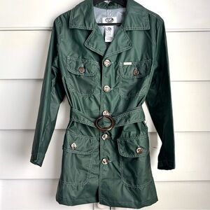 🌟RARE FIND🌟 Vintage 90s Diesel Women's Trench Windbreaker Jacket